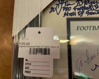 Signed Football Hall of Fame Class of 2000