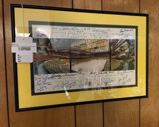 Boston Bruins Signed Commemorative Stadium Photo 1995