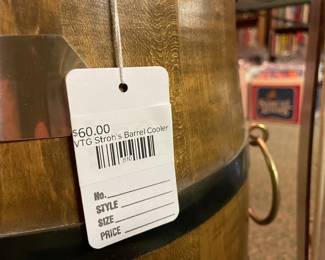 VTG Stroh's Barrel Cooler