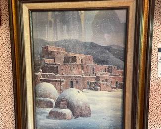 James Fields Pueblo Winter Print