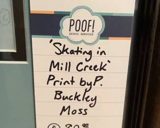 Skating in Mill Creek Print by P. Buckley Moss