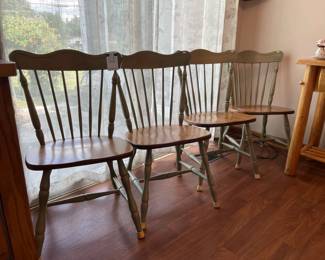 Set of 4 Painted Chairs
