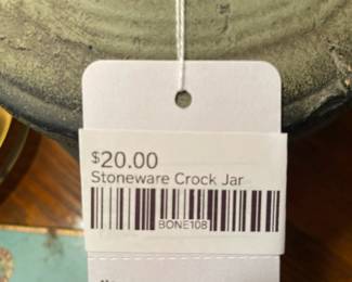 Stoneware Crock Jar
