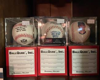 Signed baseballs