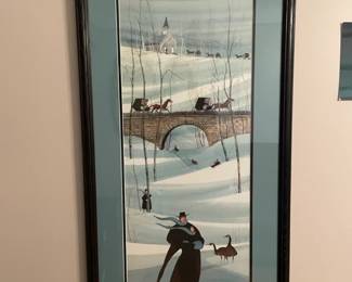 Skating in Mill Creek Print by P. Buckley Moss