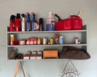 Gas cans, misc outdoor sprays