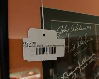 Red Wings Hall of Fame Greats Framed Signatures