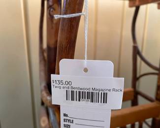 Twig and Bentwood Magazine Rack