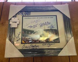 Signed Football Hall of Fame Class of 2000