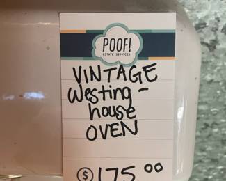 Vintage Westing house oven