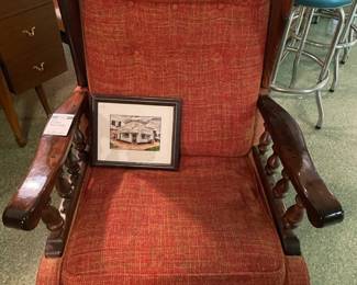 Vintage Plaid Rocker