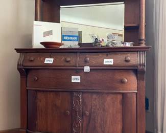 Antique Buffet with Hutch