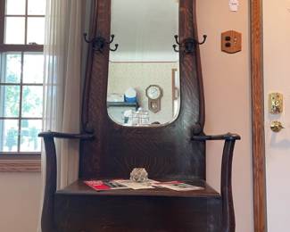 Antique Larkin Hall Tree