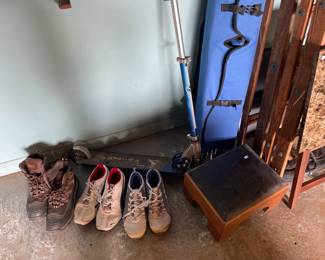 Shoes, scooter