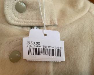 Vtg. Hudson Bay Wool Jacket