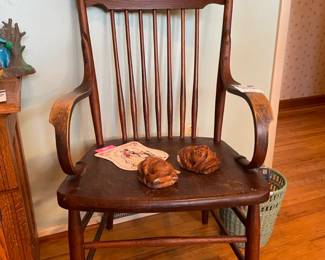 Antique courthouse armchair