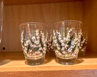 Lily of the Valley Juice Glasses
