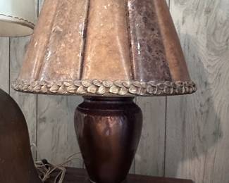 Copper Lamp, Mica Lamp, Mica Shade