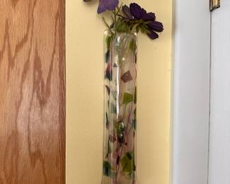 Art Glass Wall Vase