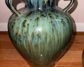Vintage Drip Glaze Pottery Vase