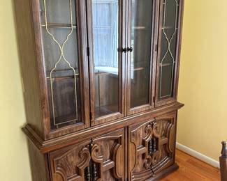 Bassett Chalice Pecan China Cabinet - 2 pc