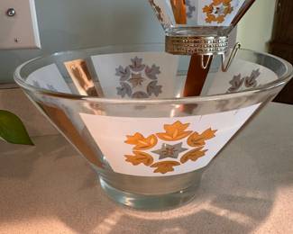 MCM Anchor Hocking Chip Dip Snack Bowl Set 