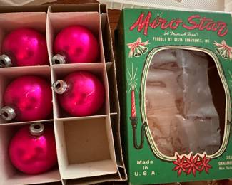 Miro Star Glass Christmas Ornaments