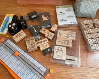 Stampin Up Rubber Stamps, Craft supplies, Scrapbooking supplies, card stock
