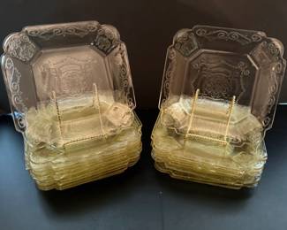 Depression Glass - yellow