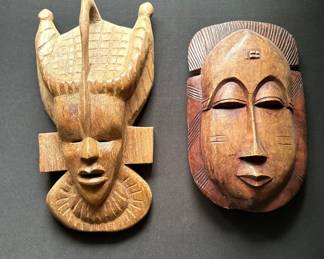 African carved maskes