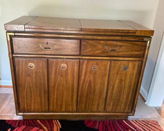 Drexel Heritage Campaign Style flip top buffet
