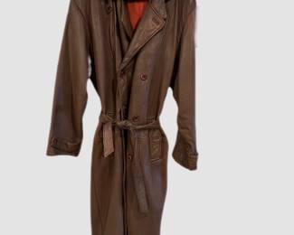 U2 Wear Me Out Leather trench coat