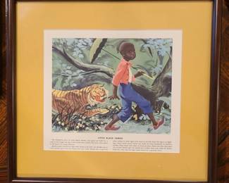 Framed Little Black Sambo page