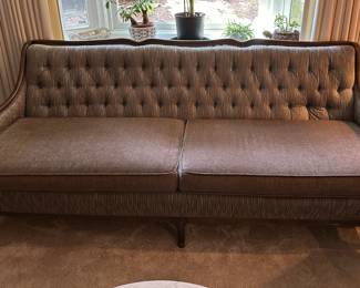 Vtg. Tufted sofa