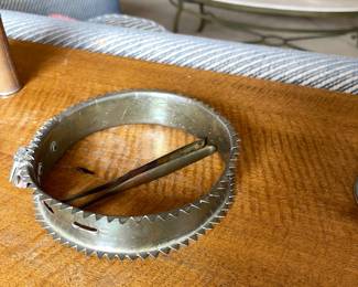 Authentic and awful slave collar - very important historically but complicated to sell. 