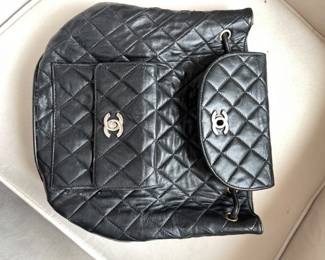 Chanel back pack - one of 3 - all have damages 