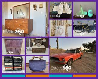 Beige Terracotta Clean Grid ArtGraphic Design Photo Collage