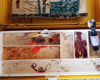 Tackle box. This lure is priced seperately