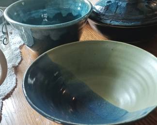 Hand thrown pottery