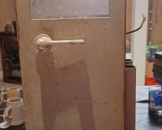 A vintage bus fare box