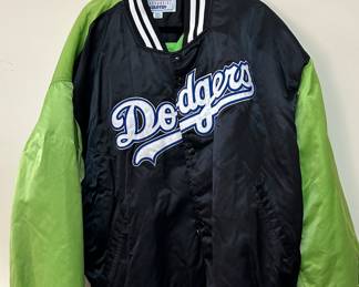 Dodgers Black and Green Jacket 