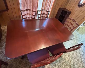 Dining Set with Extensions, Hutch and China Display Cabinet