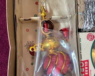 Vintage Blown Glass Christmas Ornaments