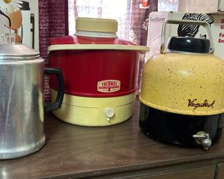 Vintage Thermos and 1950s Vagabond Beverage Container