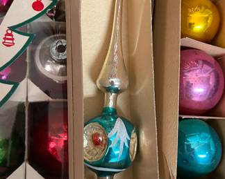 Vintage Blown Glass Christmas Ornaments