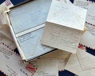 Box of WW2 Letters to Mom from Tommy