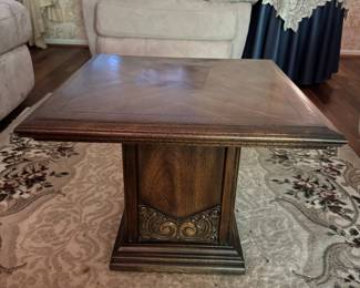 Pair of Classic Pedestal Accent Tables