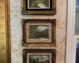 3 Small Original Oil Landscapes by DB Coakley