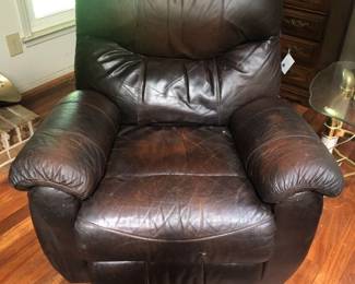 Comfortable Chocolate Brown Manual Rocker Recliner