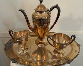 Vintage Wallace Silverpate 4 Piece Tea Set